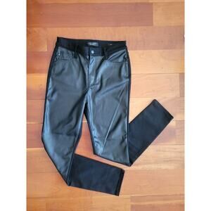 Judy Blue High Waist Faux Leather & Denim Jeans Skinny Size 9/29